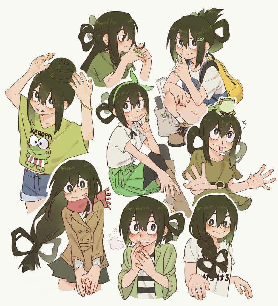 Tsuyu Asui Enjoying The Nature Wallpaper