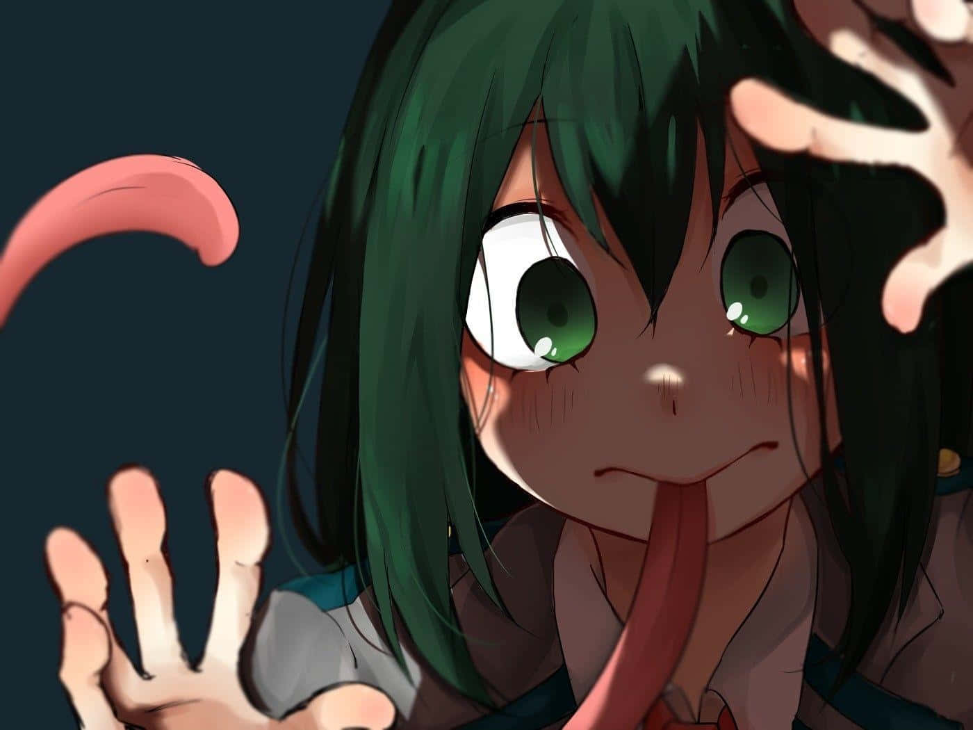 Tsuyu Asui Frog Tongue Wallpaper