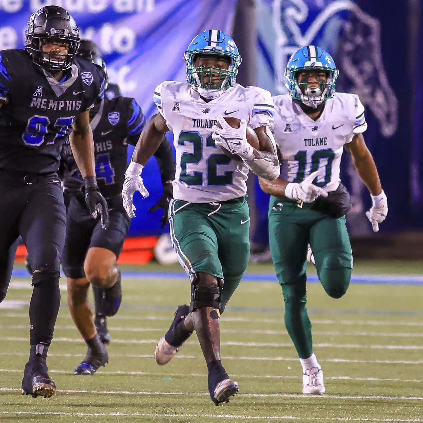 Tulane Running Back Action Wallpaper