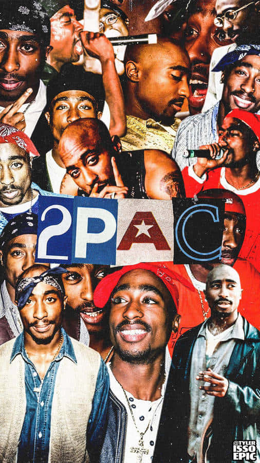 Tupac Collage Aesthetic Wallpaper