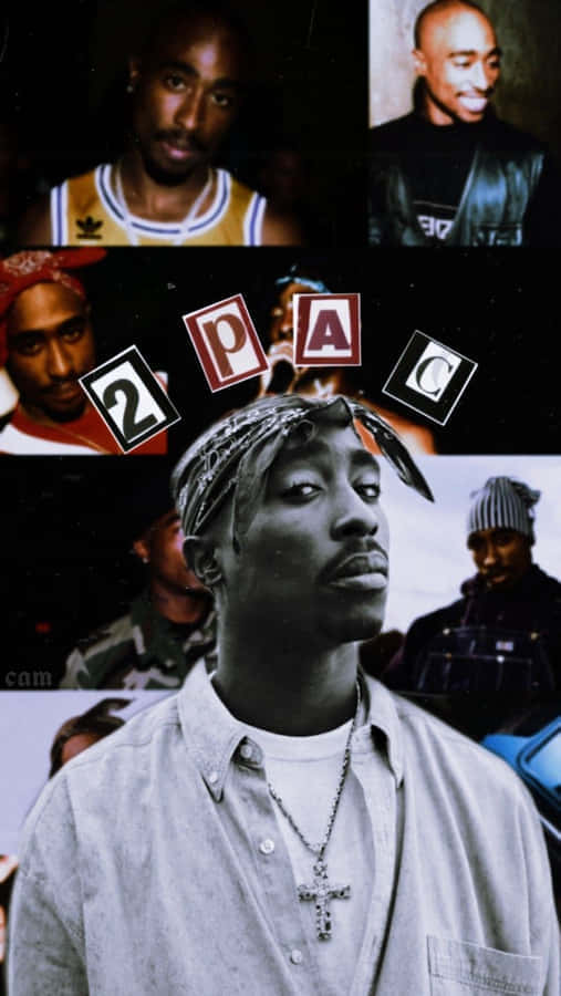 Tupac Collage Aesthetic Wallpaper