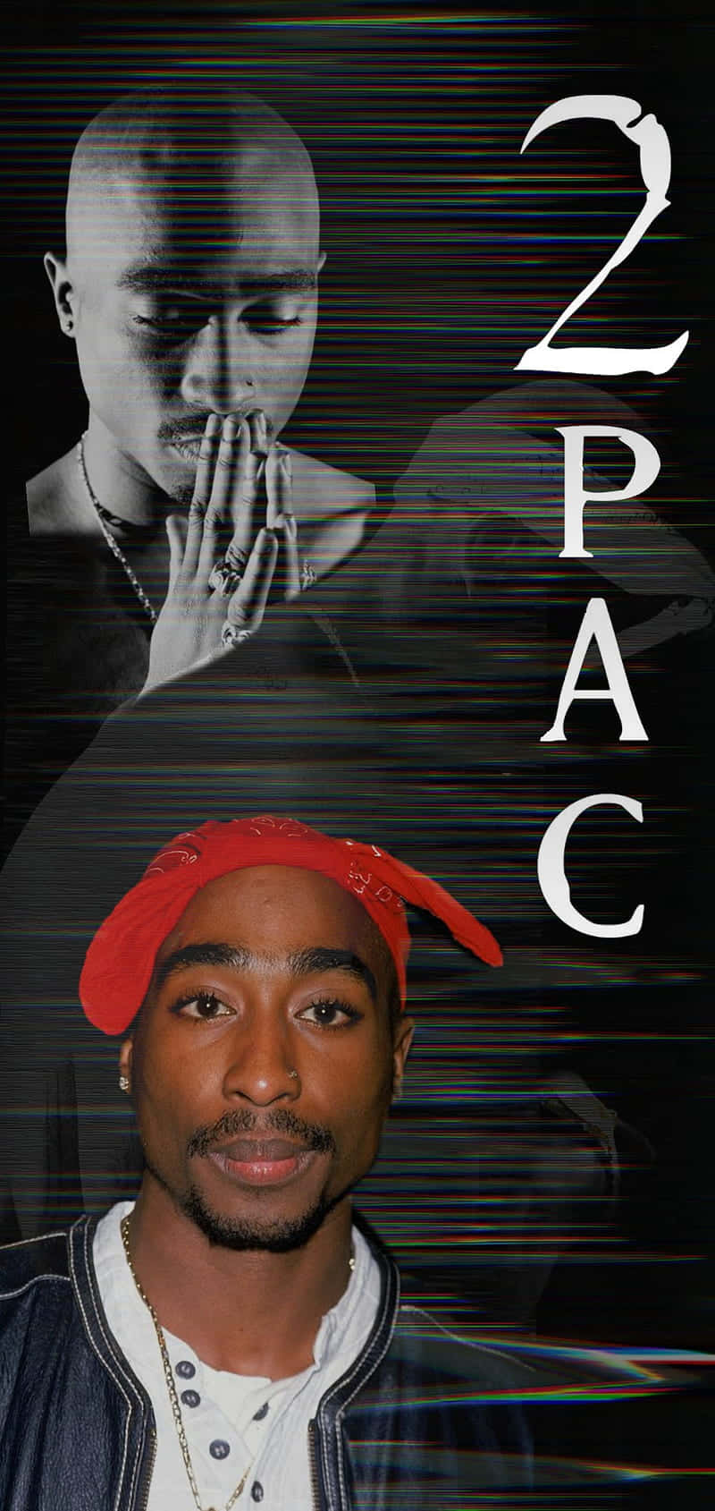 Tupac Shakur Aesthetic Portrait Wallpaper