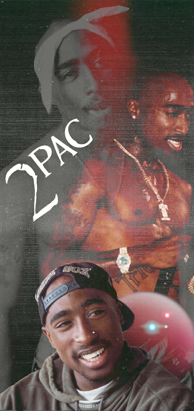 Tupac Shakur Collage Aesthetic Wallpaper