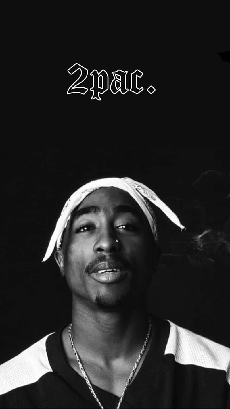 Tupac Shakur Iconic Portrait Wallpaper