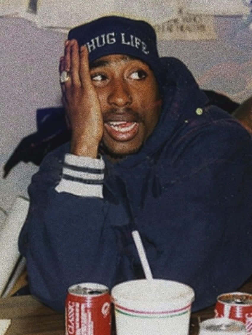 Tupac Shakur Thug Life Candid Moment Wallpaper