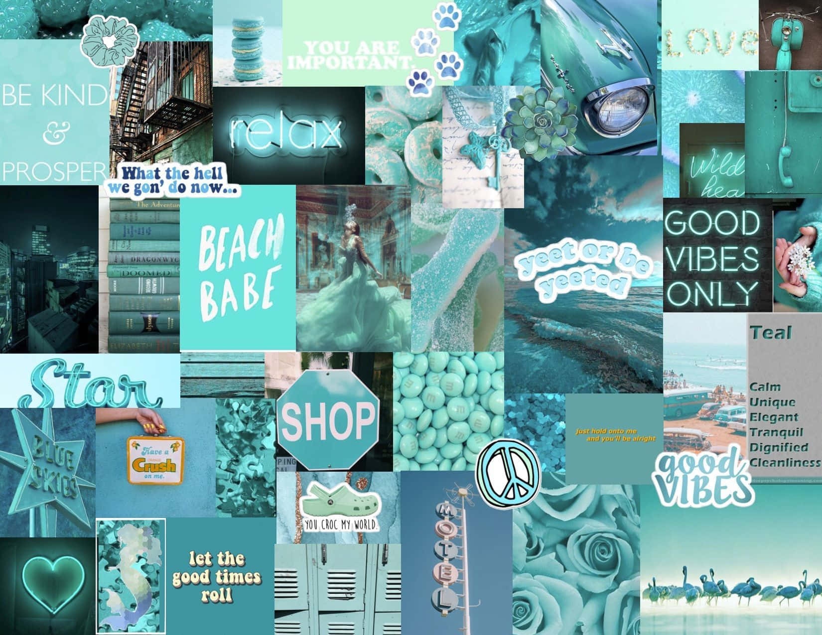 Turquoise Aesthetic: Delve Into The Color Of Peace And Calming Wallpaper