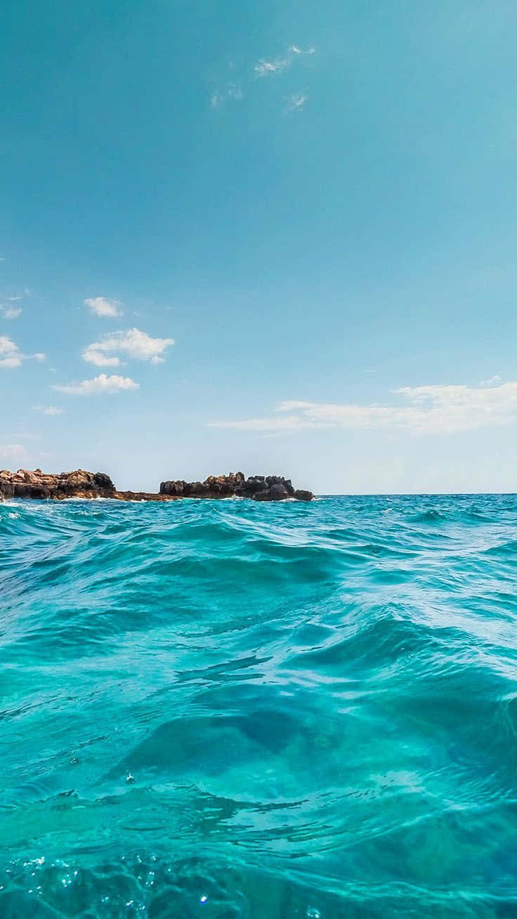 Turquoise Aesthetic Sea Wallpaper