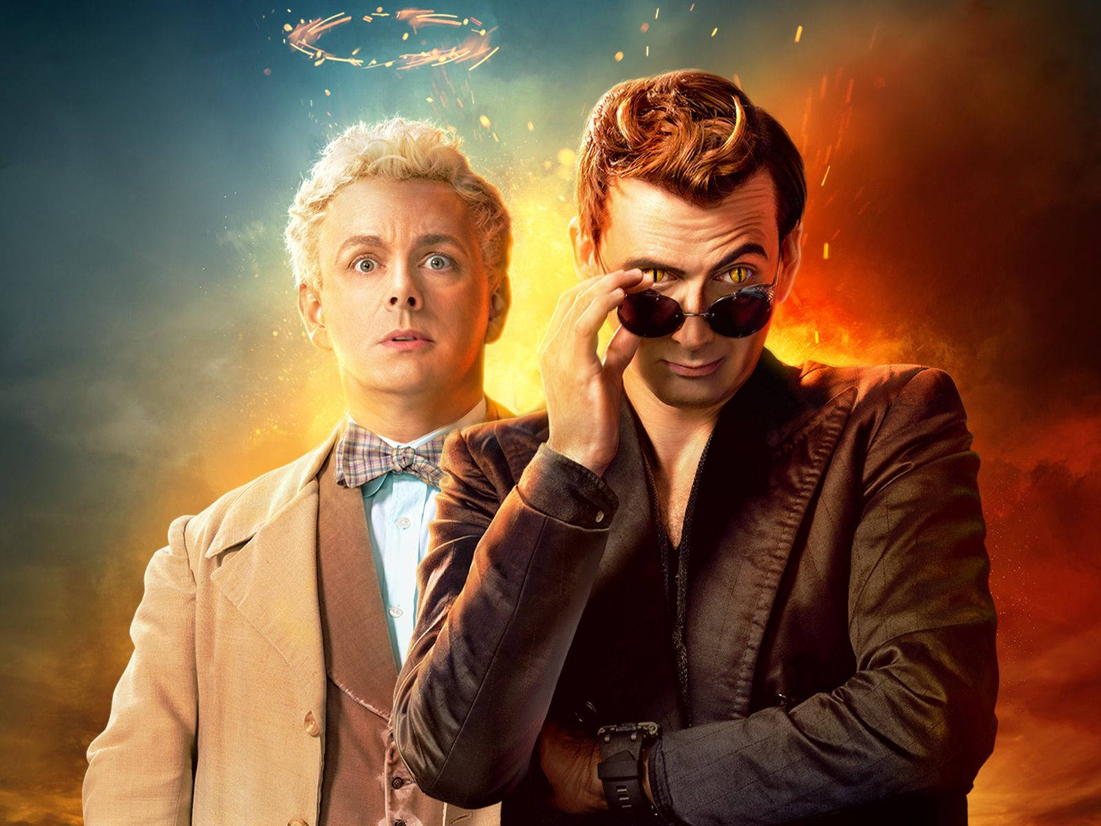 Tv Series Good Omens Poster Wallpaper