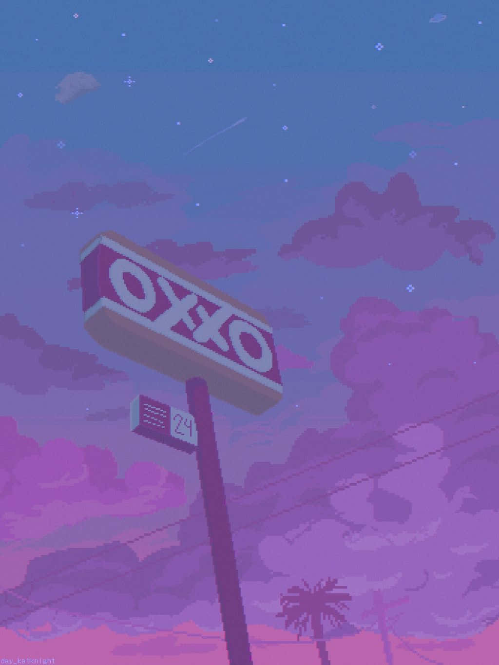 Twilight O X X O Sign Mexico Aesthetic Wallpaper