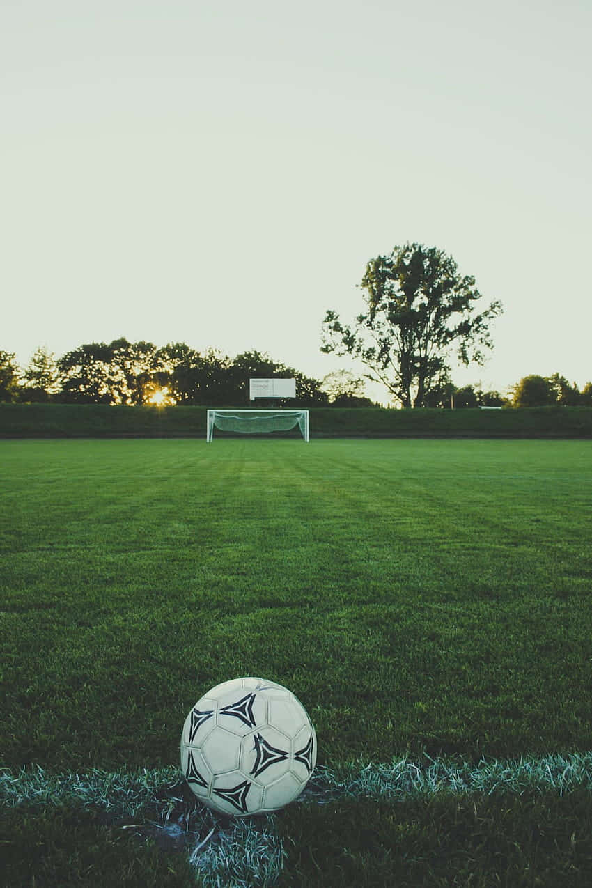 Twilight Soccer Field Goal View.jpg Wallpaper