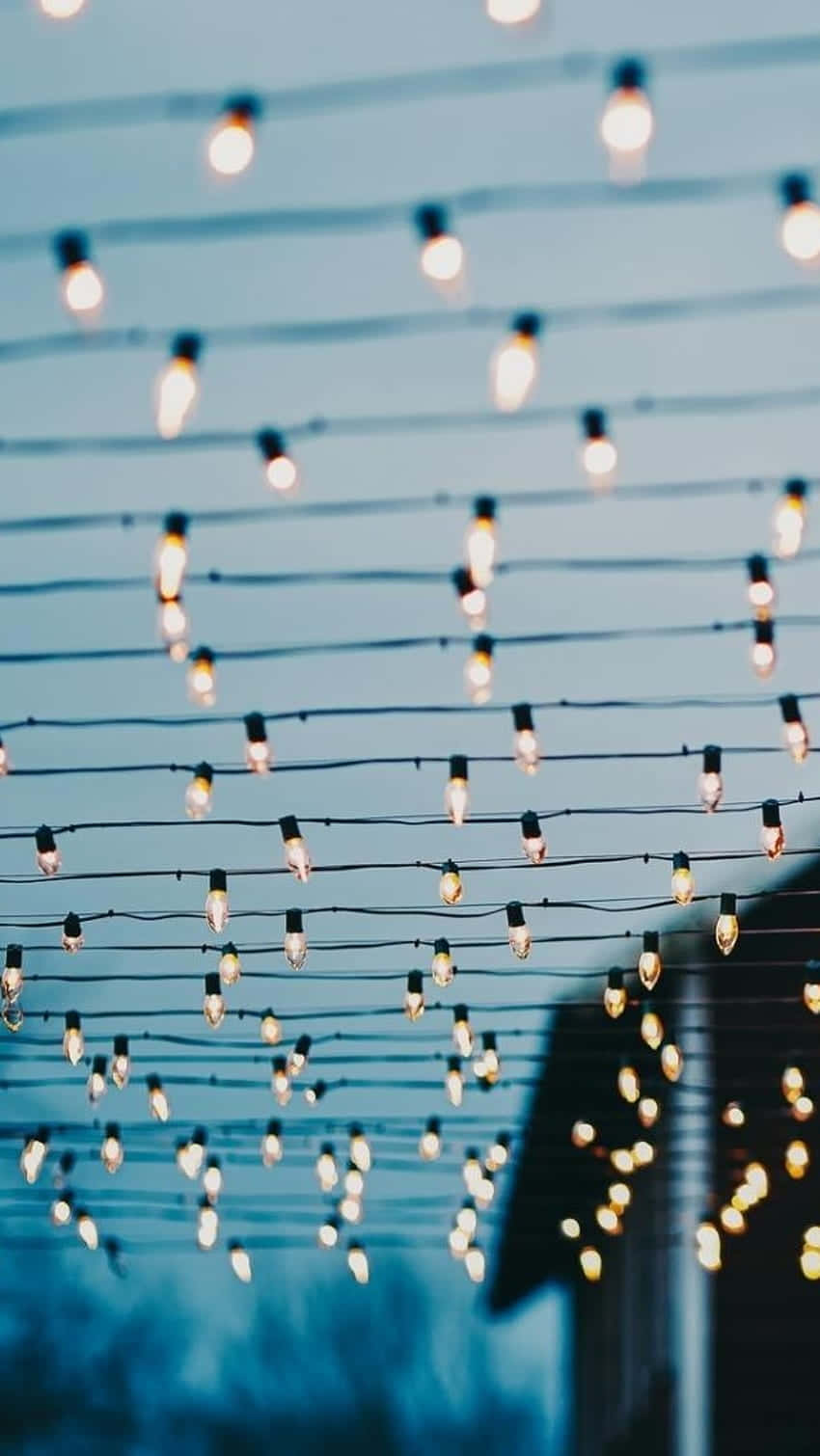 Twilight String Lights Aesthetic.jpg Wallpaper