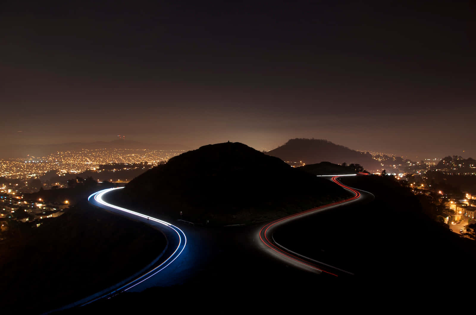 Twin Peaks Nighttime View San Francisco Wallpaper