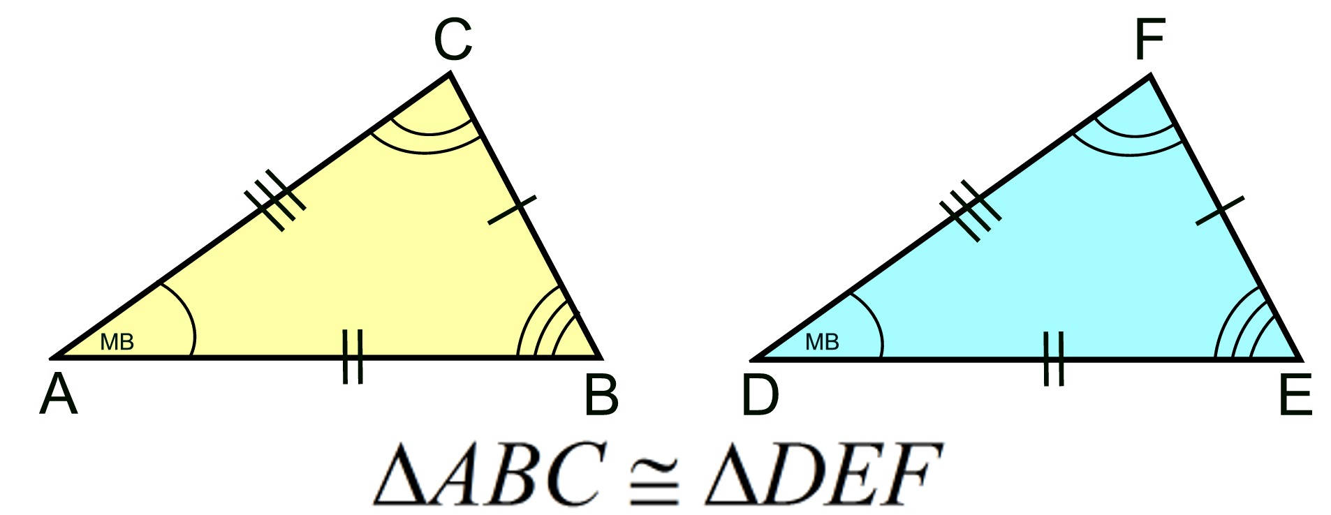 Two Congruent Triangles Wallpaper