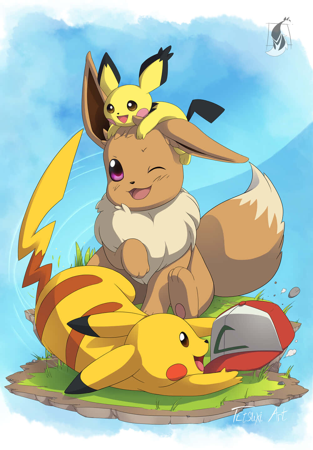 Two Cute Pokemon Ready For Adventure! Wallpaper