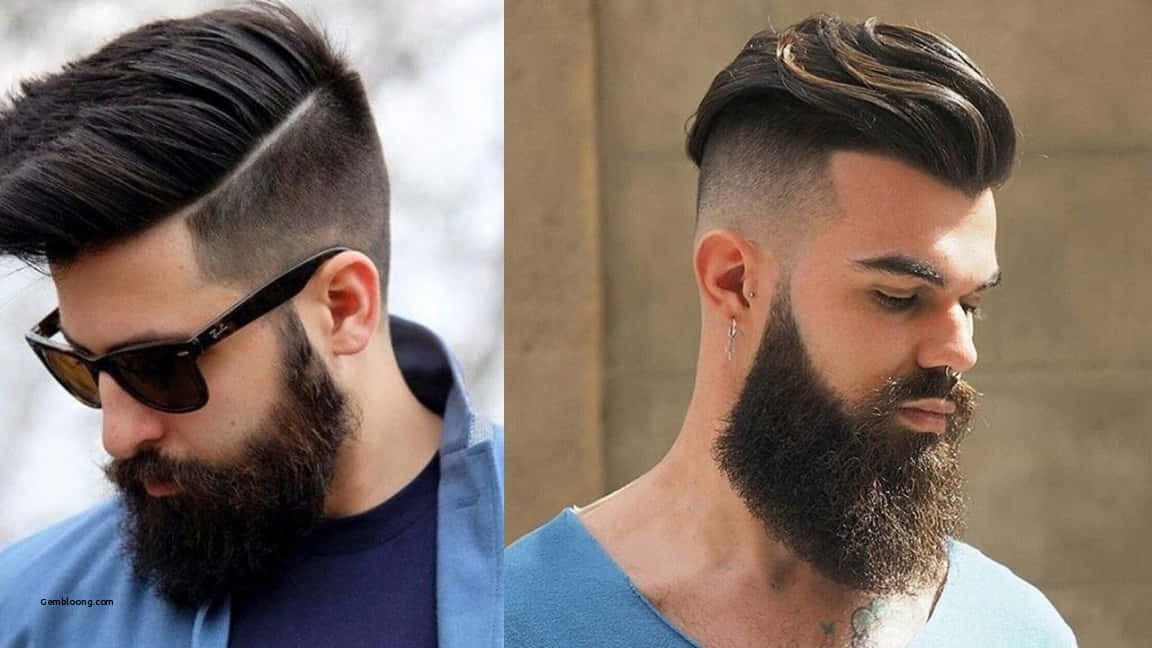 Two Different Cutting Styles For The Hair Wallpaper