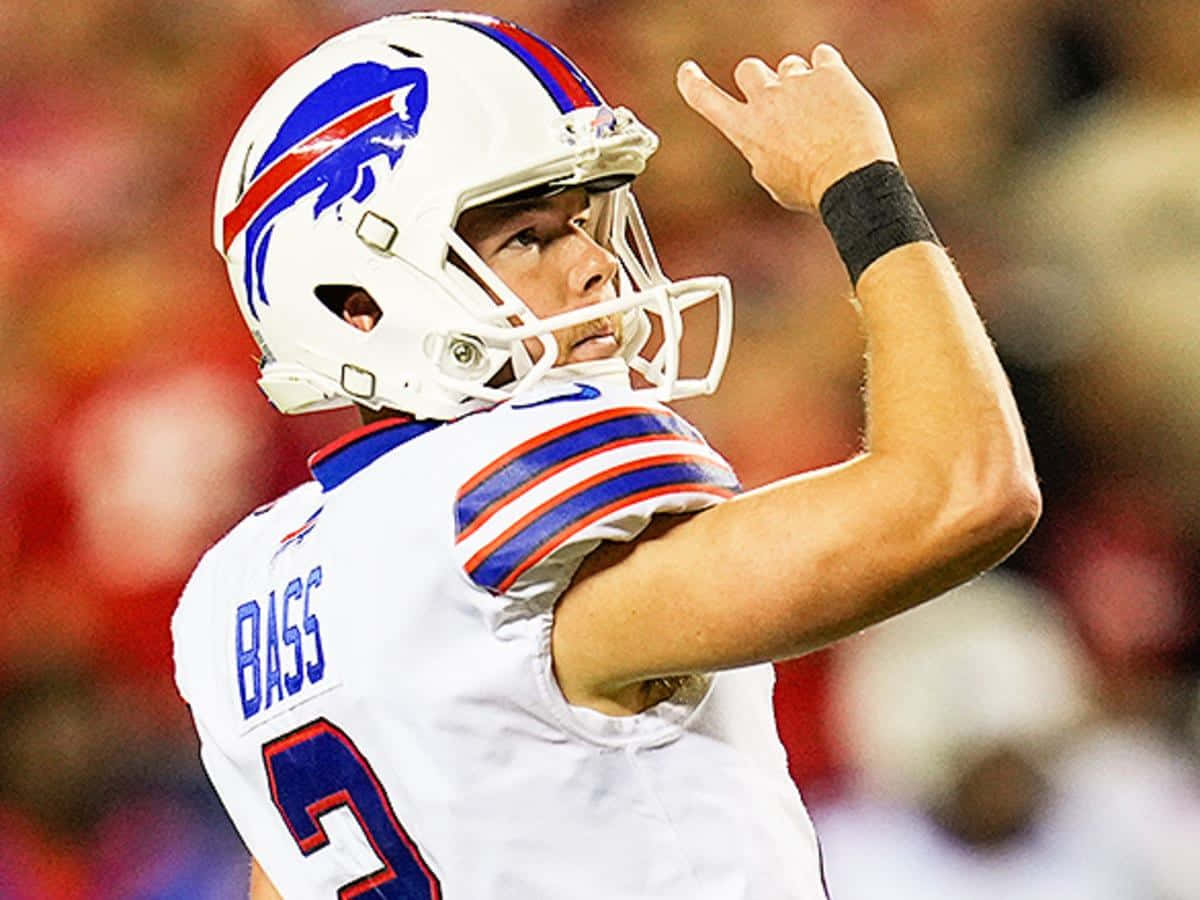 Tyler Bass Buffalo Bills Kicker Signal Wallpaper