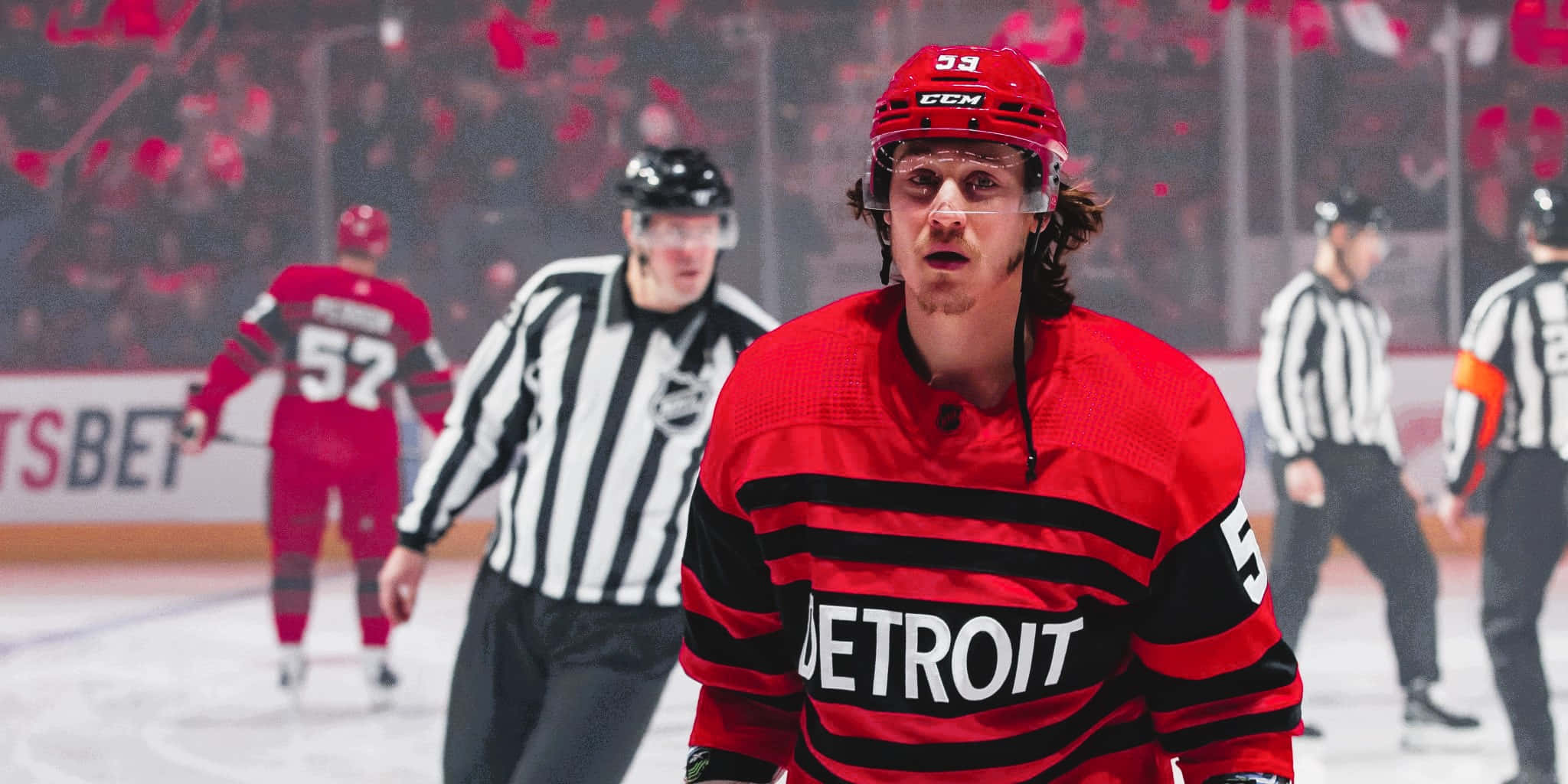 Tyler Bertuzzi In Action Wallpaper