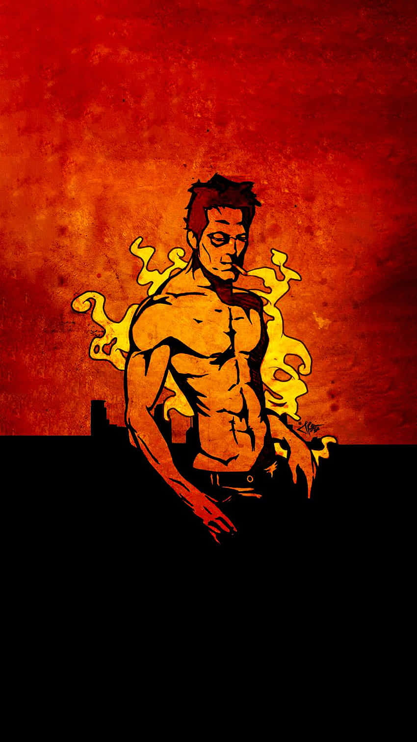 Tyler Durden Iconic Stance Wallpaper