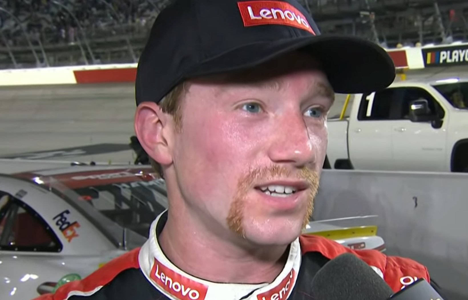 Tyler Reddick Sweaty Interview Wallpaper