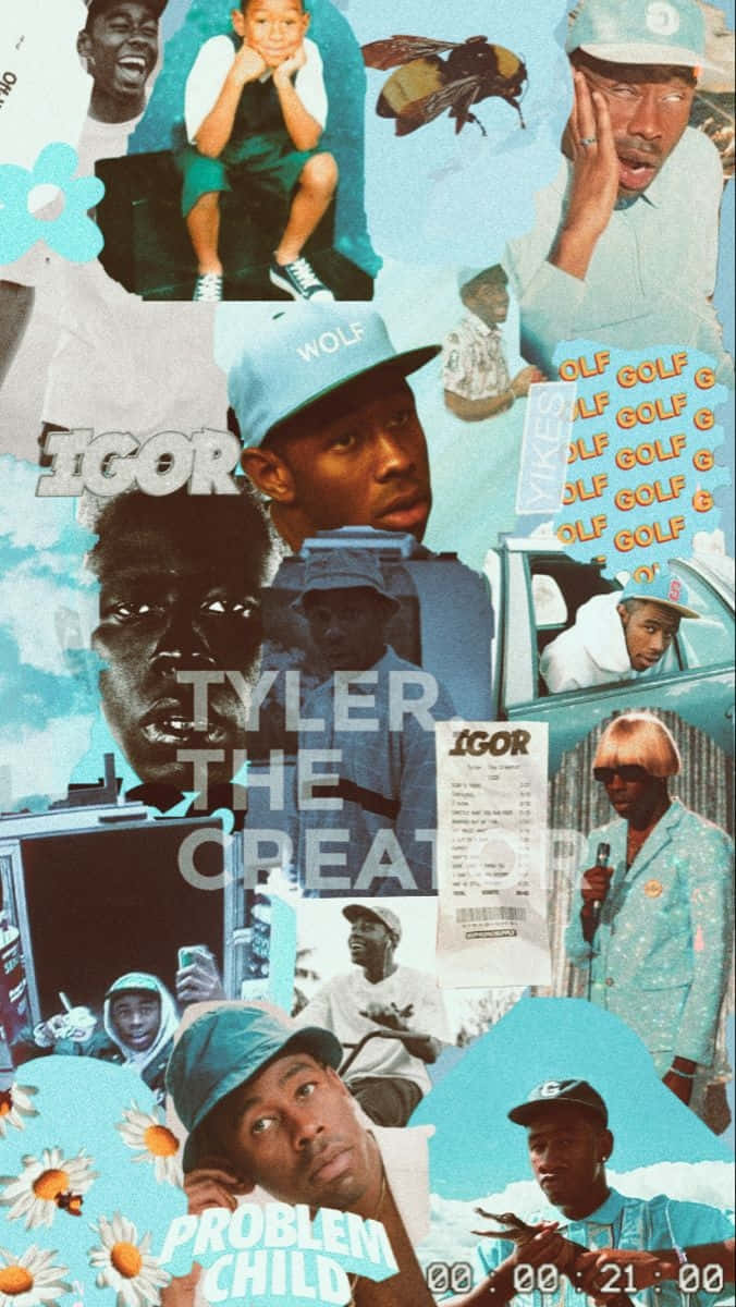 Tyler The Creator Collage Aesthetic Wallpaper