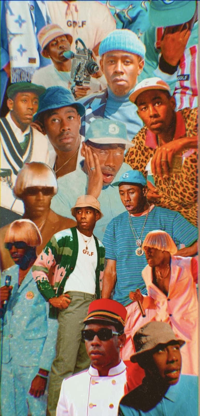 Tyler The Creator Collage Aesthetic Wallpaper