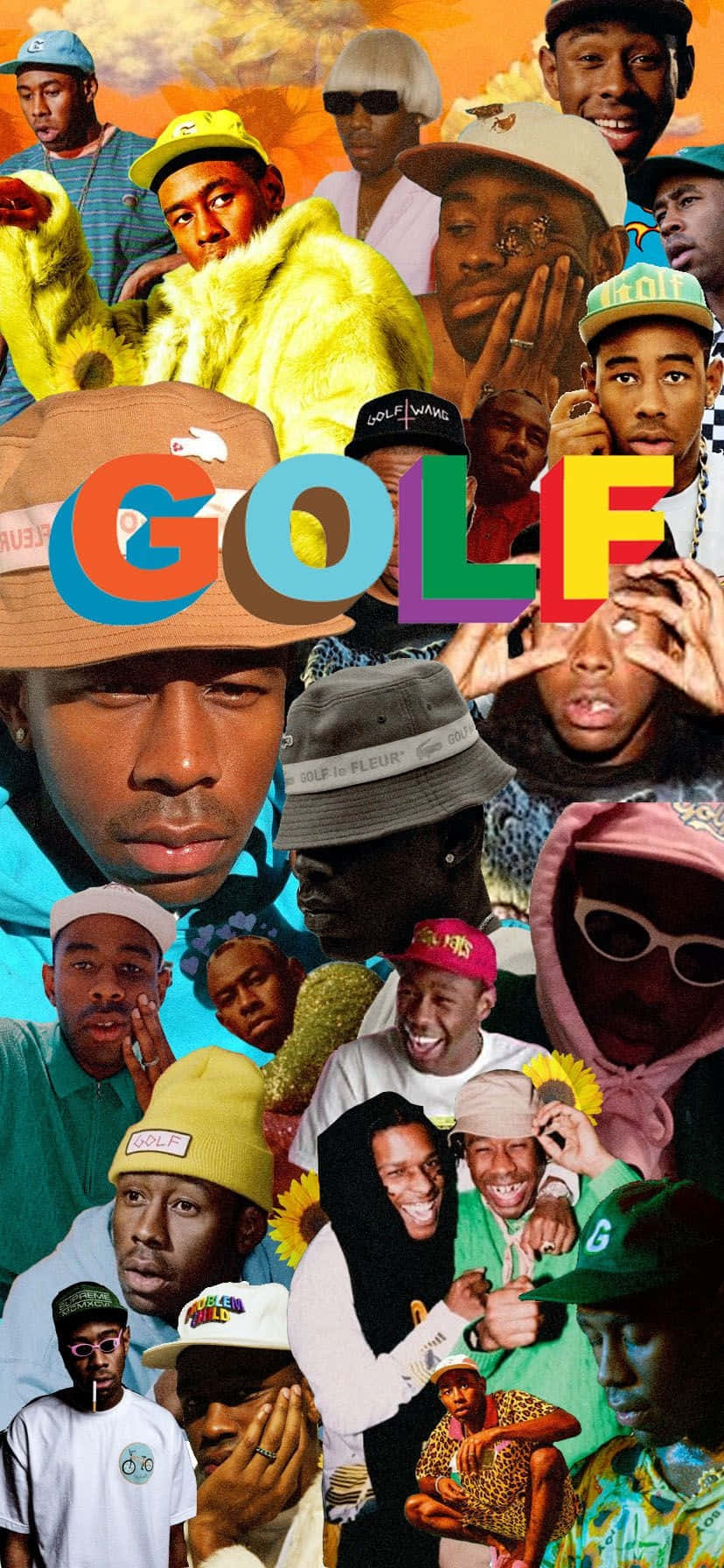 Tyler The Creator Collage Aesthetic Wallpaper