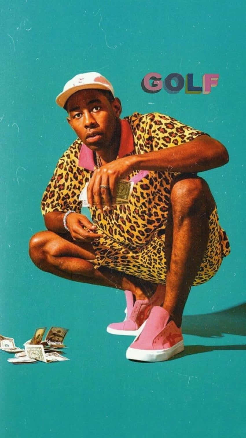 Tyler The Creator Leopard Print Golf Aesthetic Wallpaper