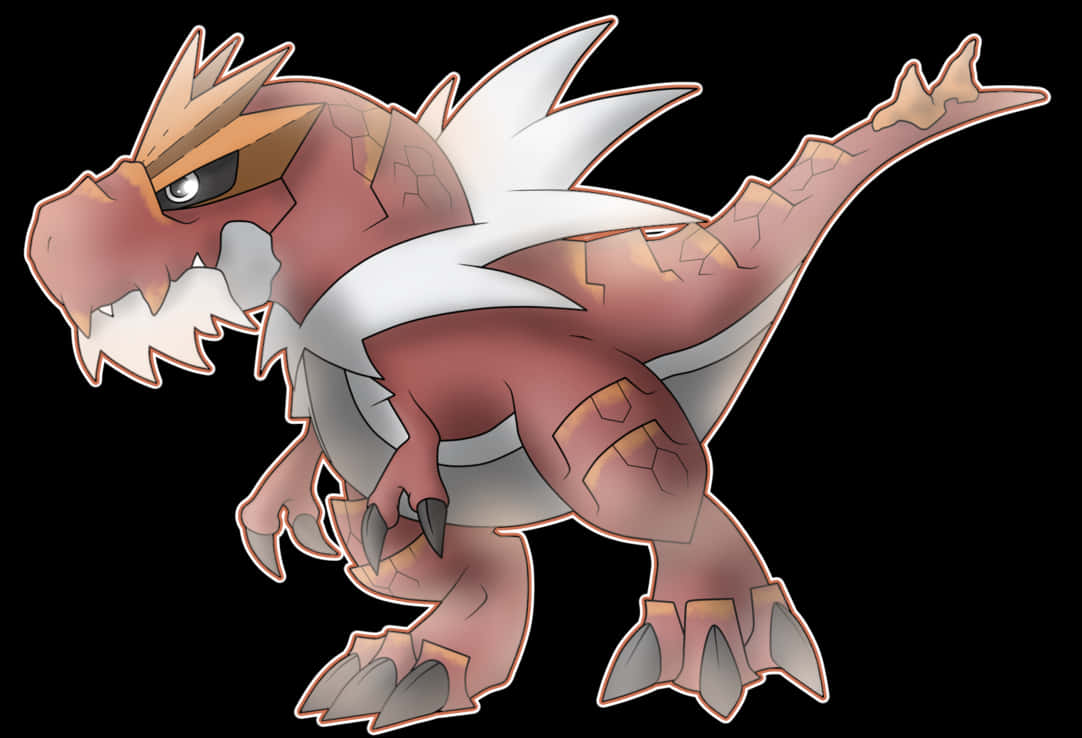 Tyrantrum White Background Wallpaper