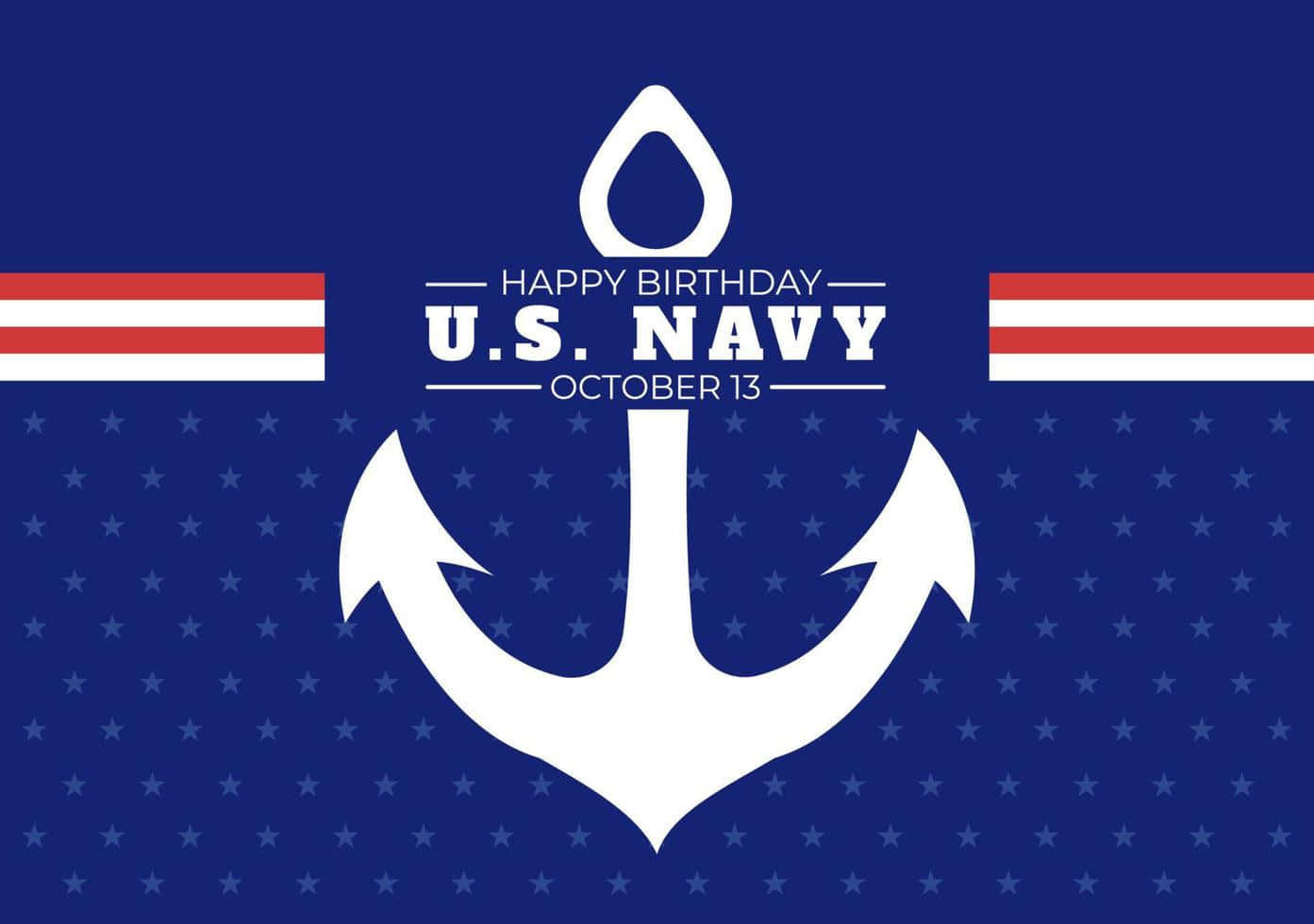 U S Navy Birthday Celebration Anchor Wallpaper