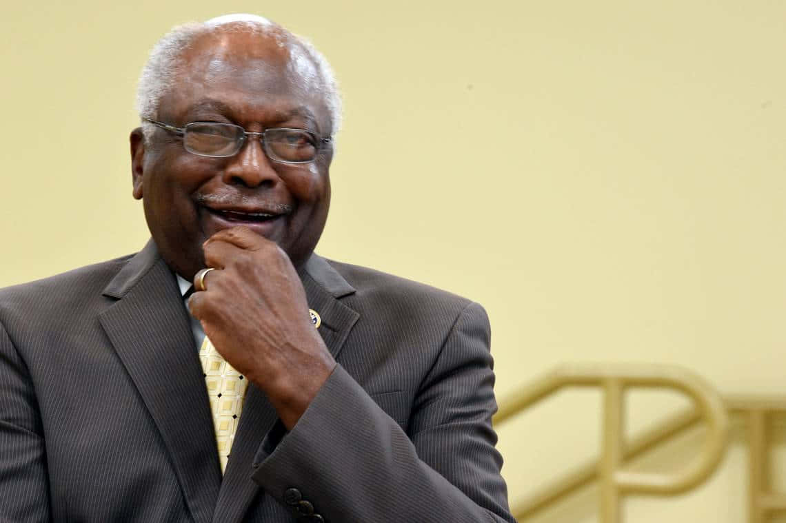 U.s. Representative Jim Clyburn In A Candid Moment Of Laughter Wallpaper