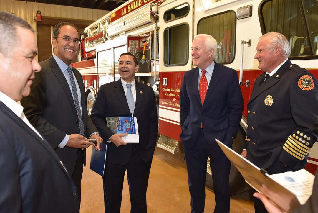 U.s. Senator John Cornyn Meeting With Fire Officials Wallpaper