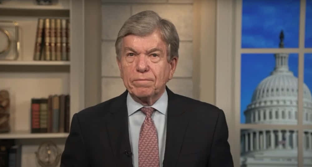 U.s. Senator Roy Blunt Giving A Serious Look Wallpaper