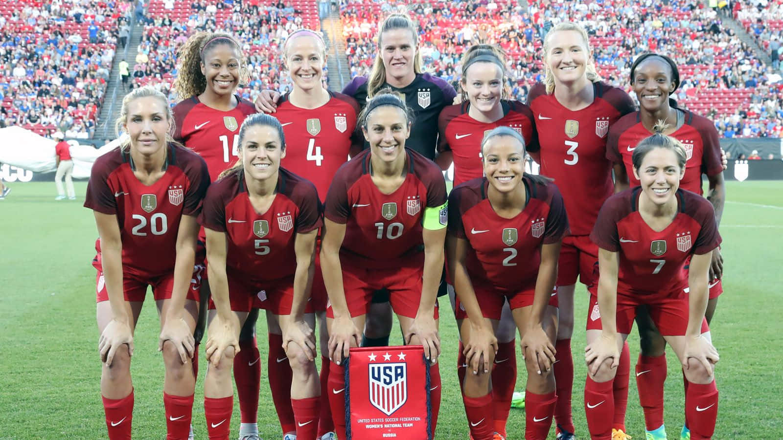 U S Womens Soccer Team Group Photo Wallpaper