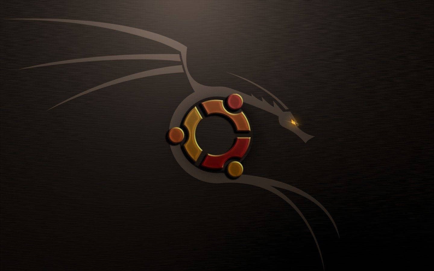 Ubuntu Logo And Kali Linux Wallpaper