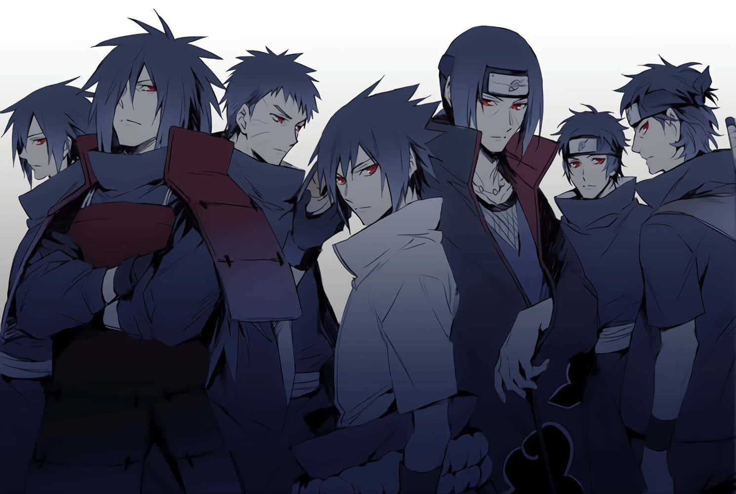 Uchiha Clan Members United Wallpaper