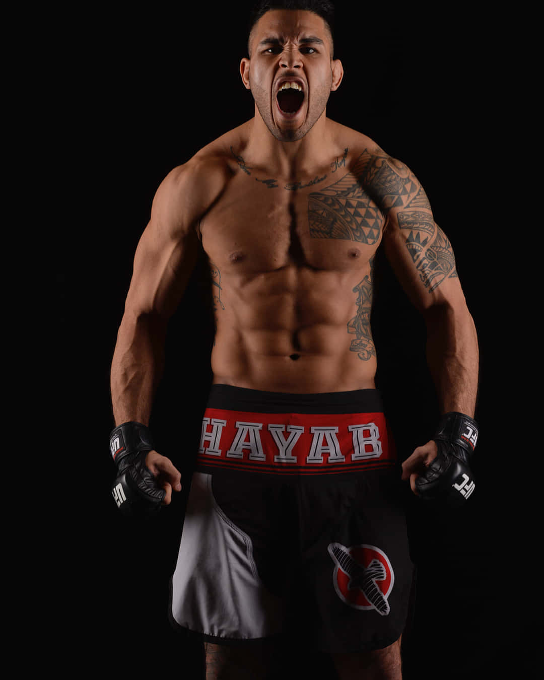 Ufc Fighter Brad Tavares With Black Backdrop Wallpaper