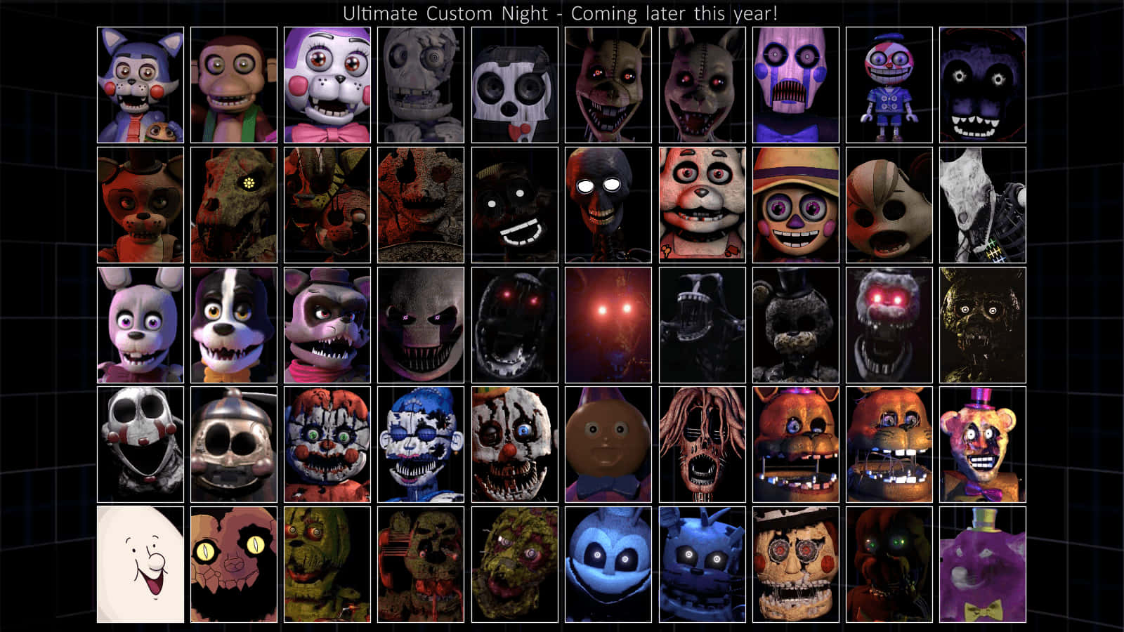 Ultimate Custom Night Featuring Fierce Animatronics Wallpaper