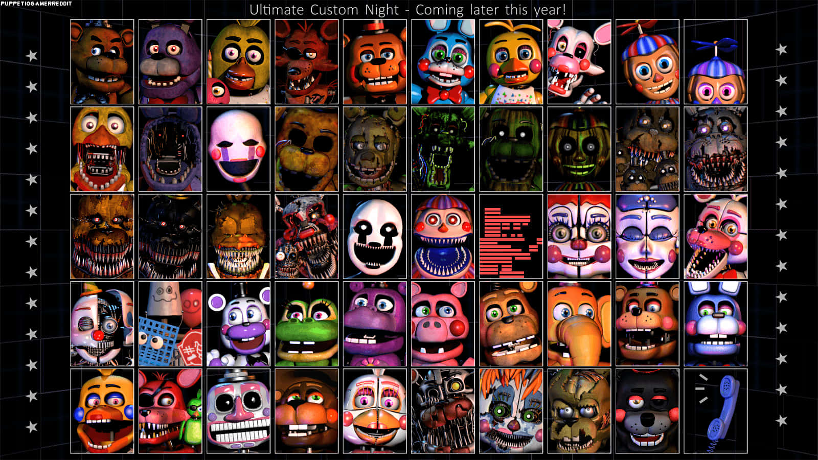 Ultimate Custom Night - Fnaf's Ultimate Horror Experience Wallpaper