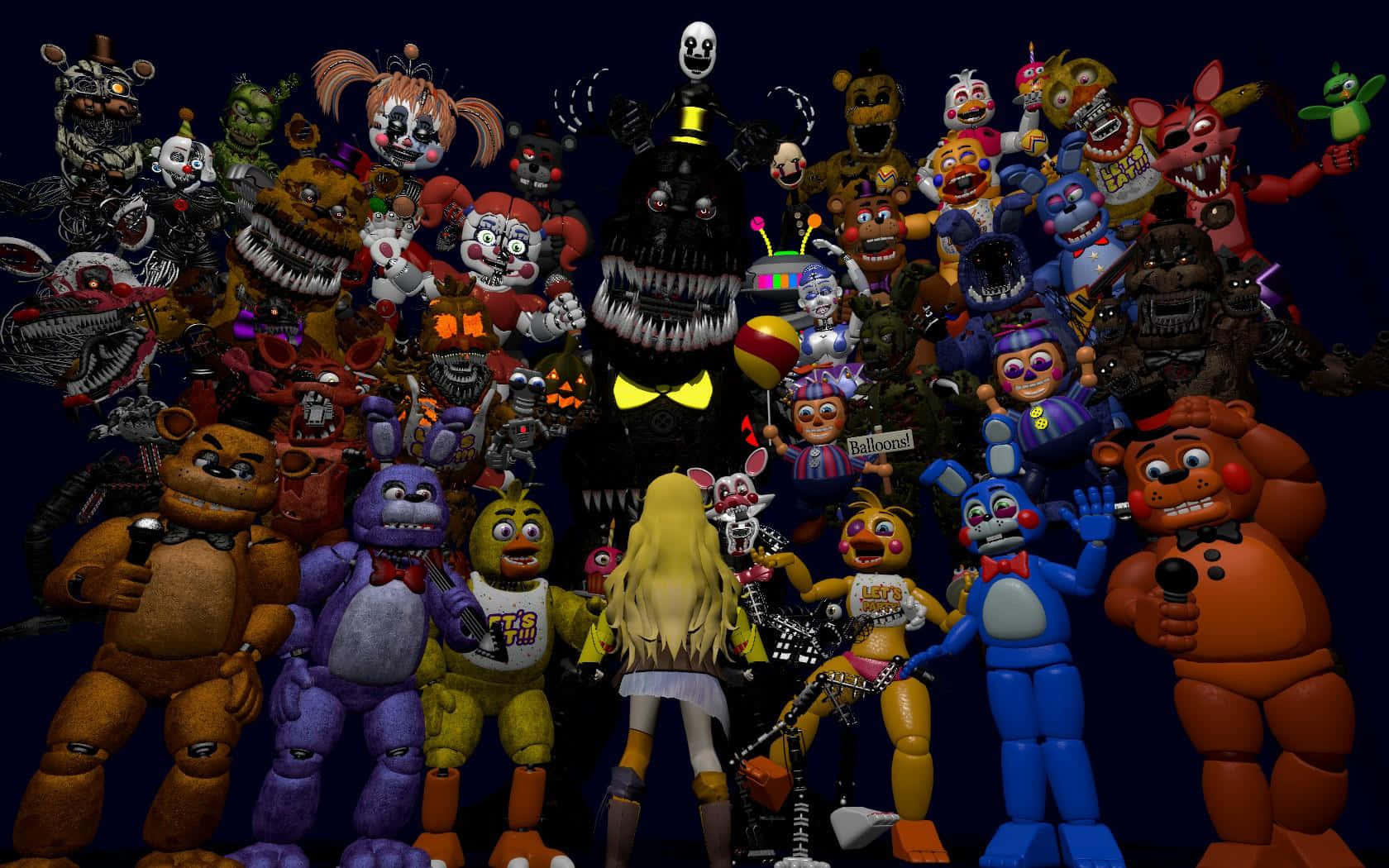 Ultimate Custom Night - The Ultimate Challenge For Five Nights At Freddy's Fans Wallpaper