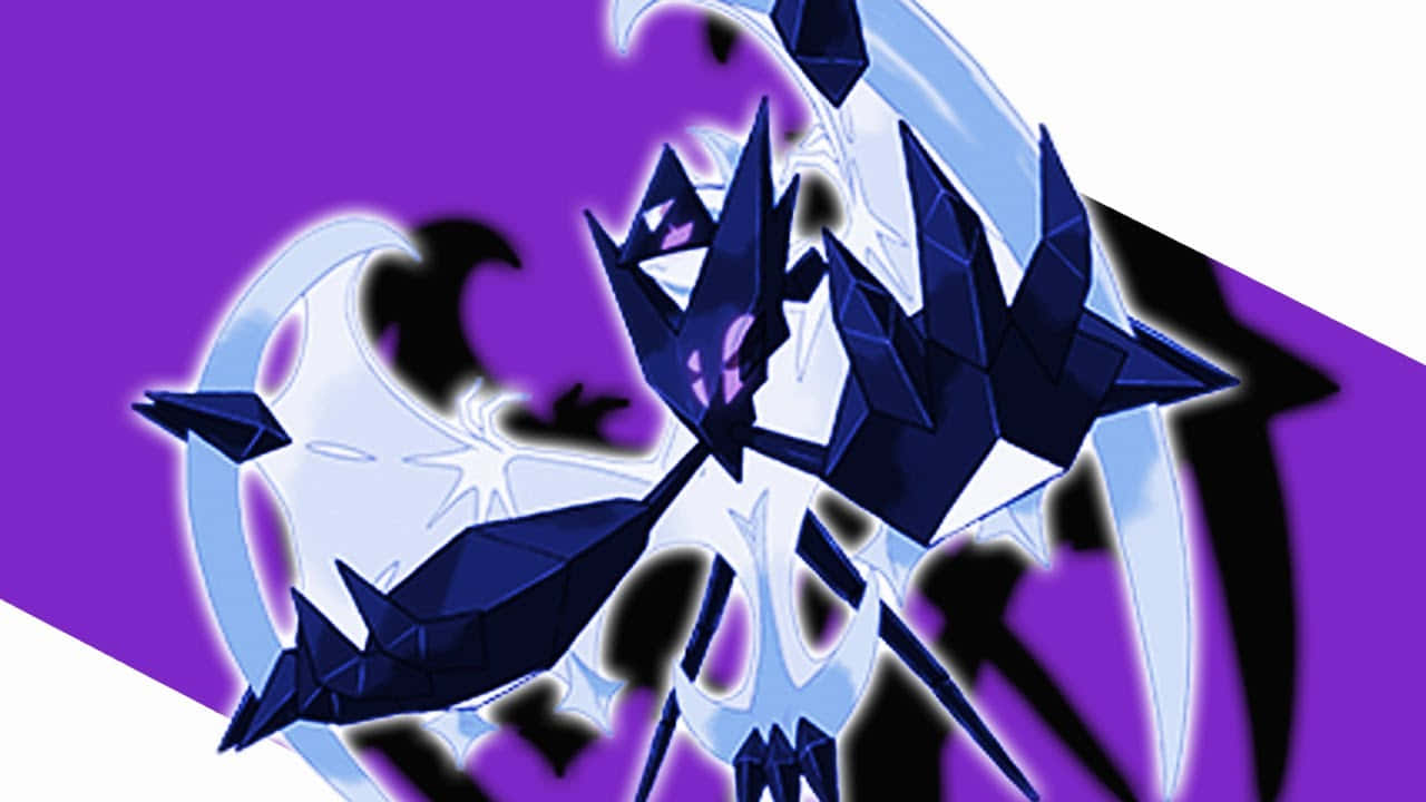 Ultra Lunala Purple Background Wallpaper