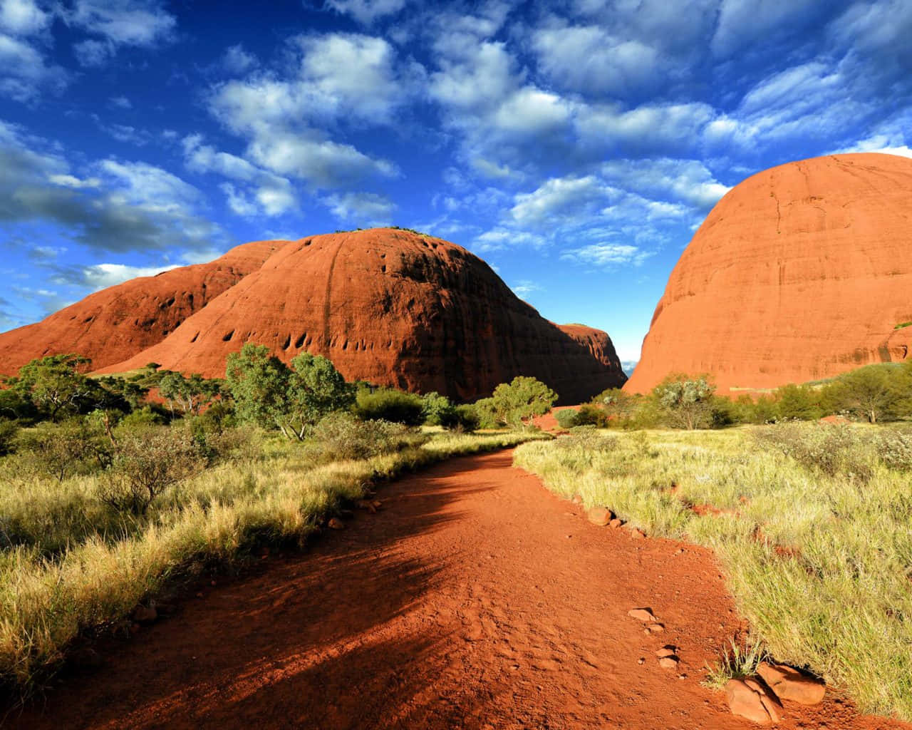 Uluru Monolith Sand Dunes Wallpaper