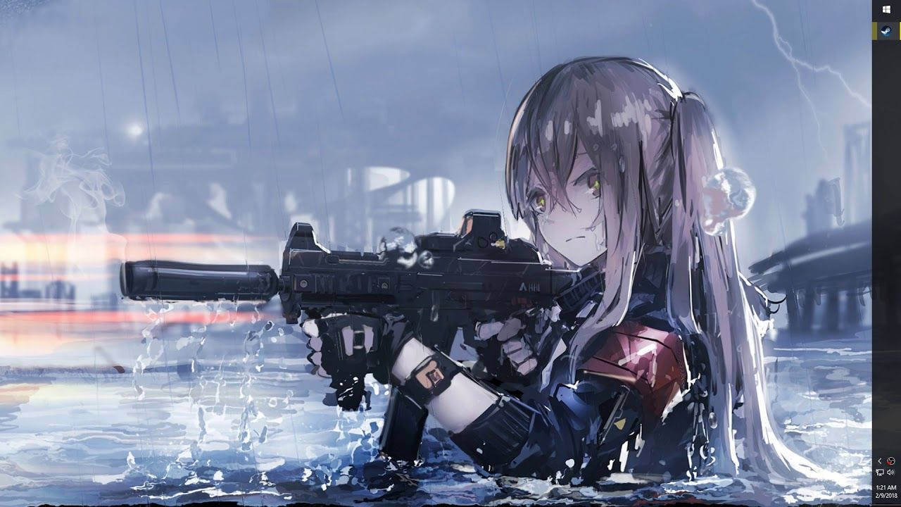 Ump 45 Of Girls Frontline Wallpaper