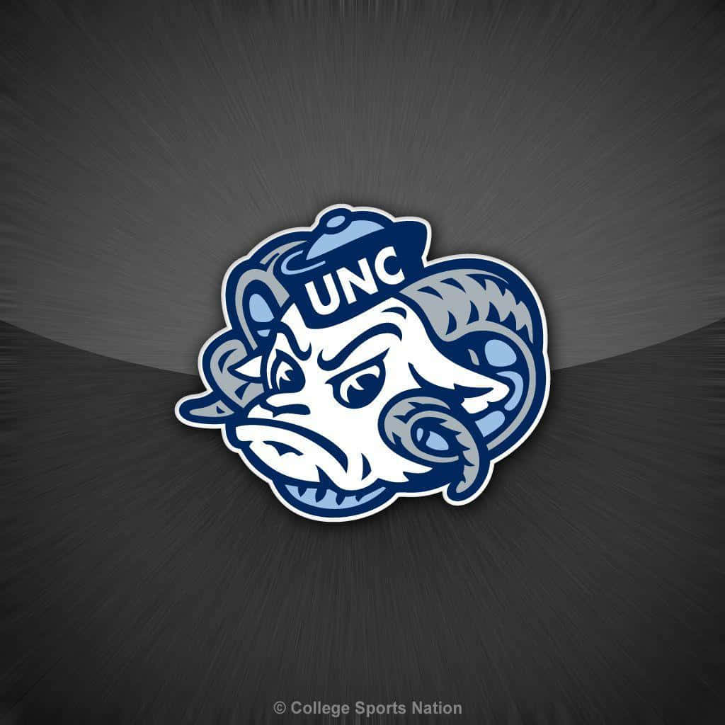 Unc Logo On A Black Background Wallpaper