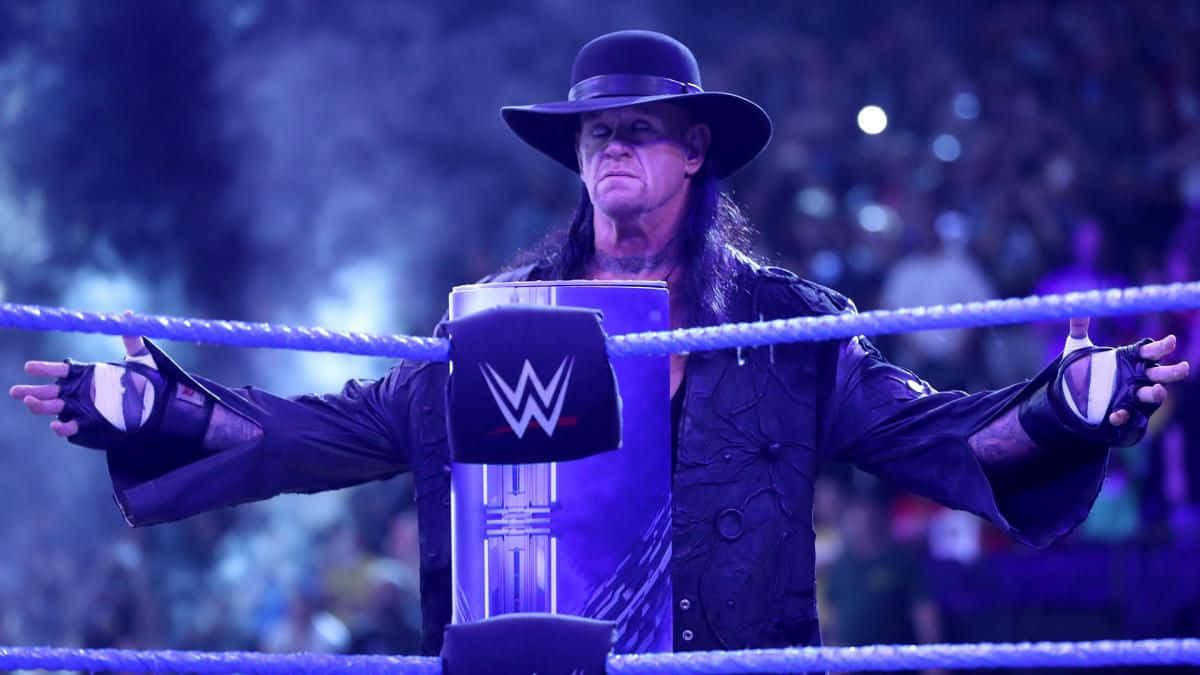 Undertaker Dominating W W E Ring Wallpaper