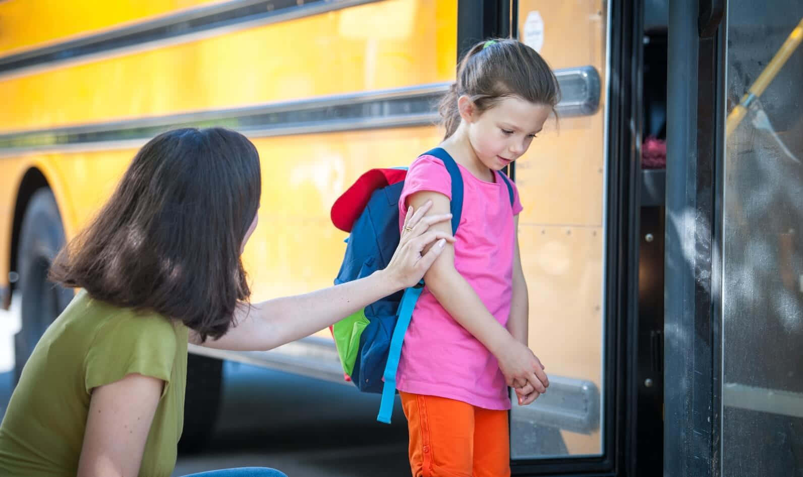 Uneasy First Day At School Wallpaper