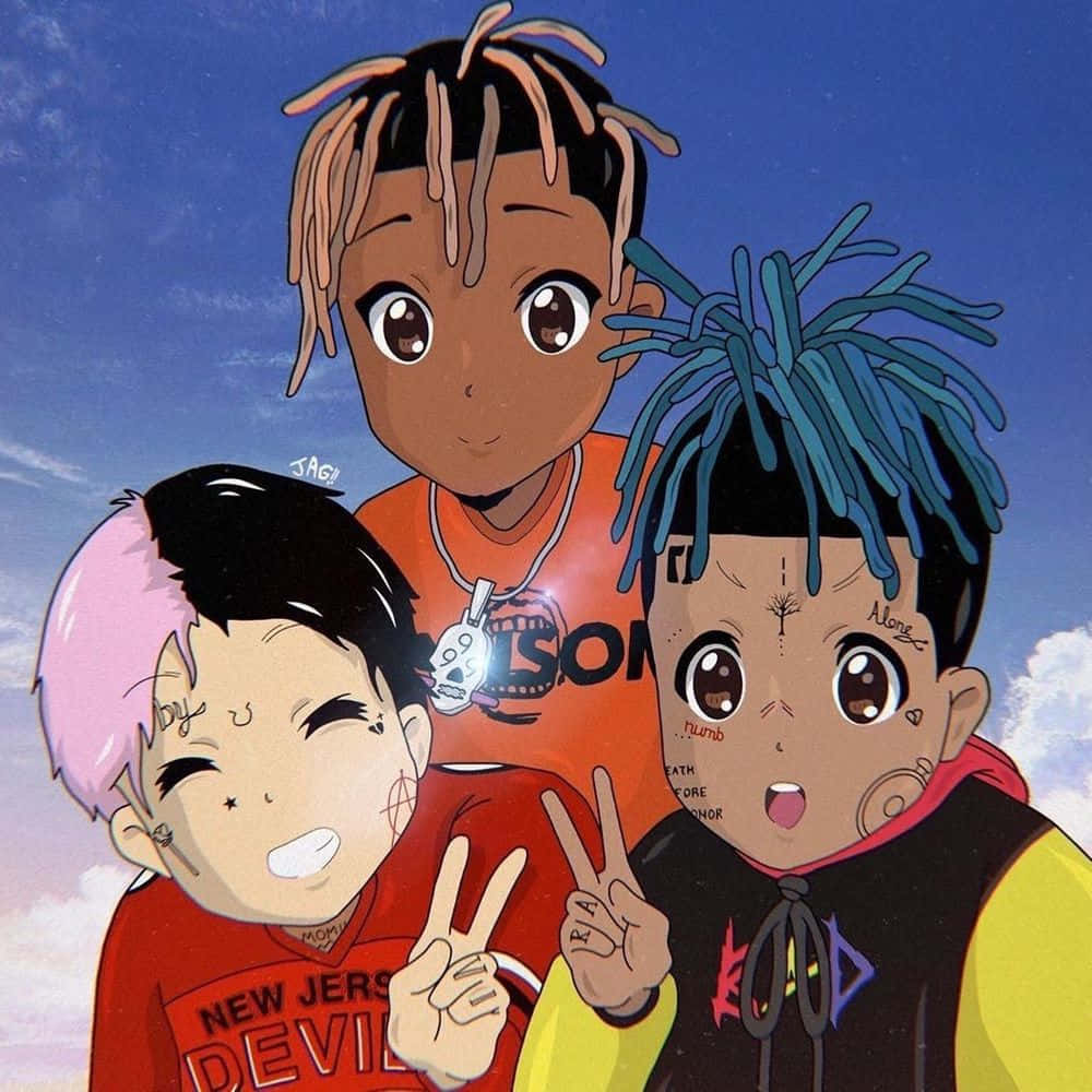 Unforgettable Collaboration Between Xxxtentacion And Juice Wrld Wallpaper