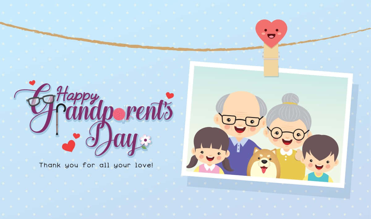 Unforgettable Smiles Of Grandparents Wallpaper