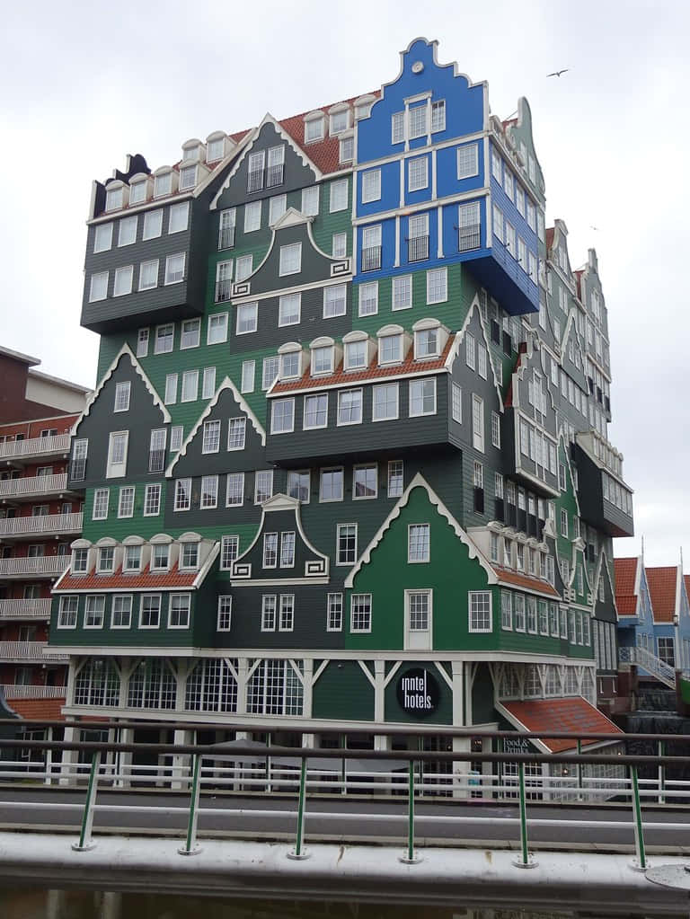 Unique Architecture Inntel Hotel Zaandam, The Netherlands - Capturing A Flying Bird. Wallpaper