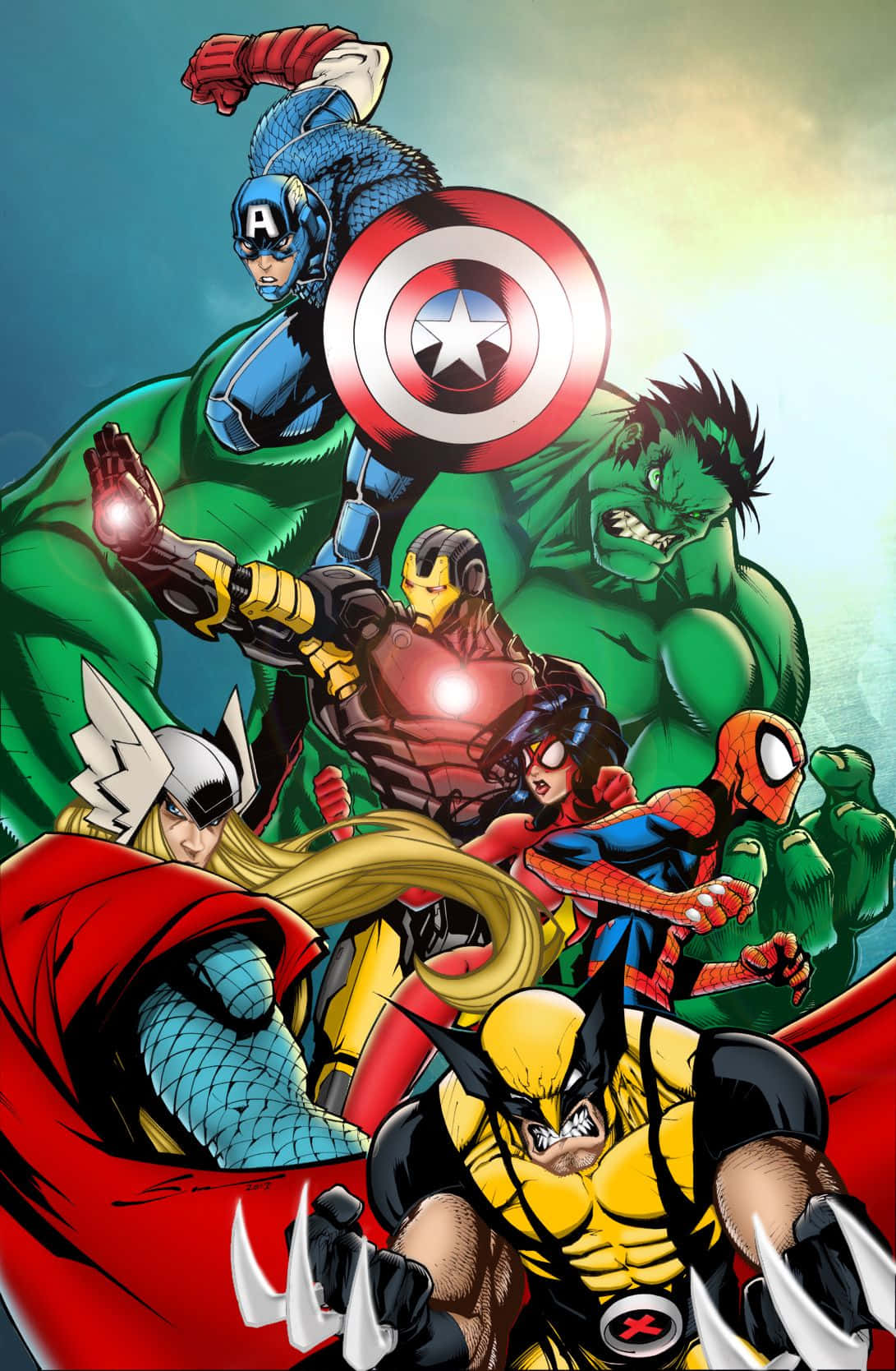 Unite The Mightiest Heroes Of Earth To Save The World! Wallpaper