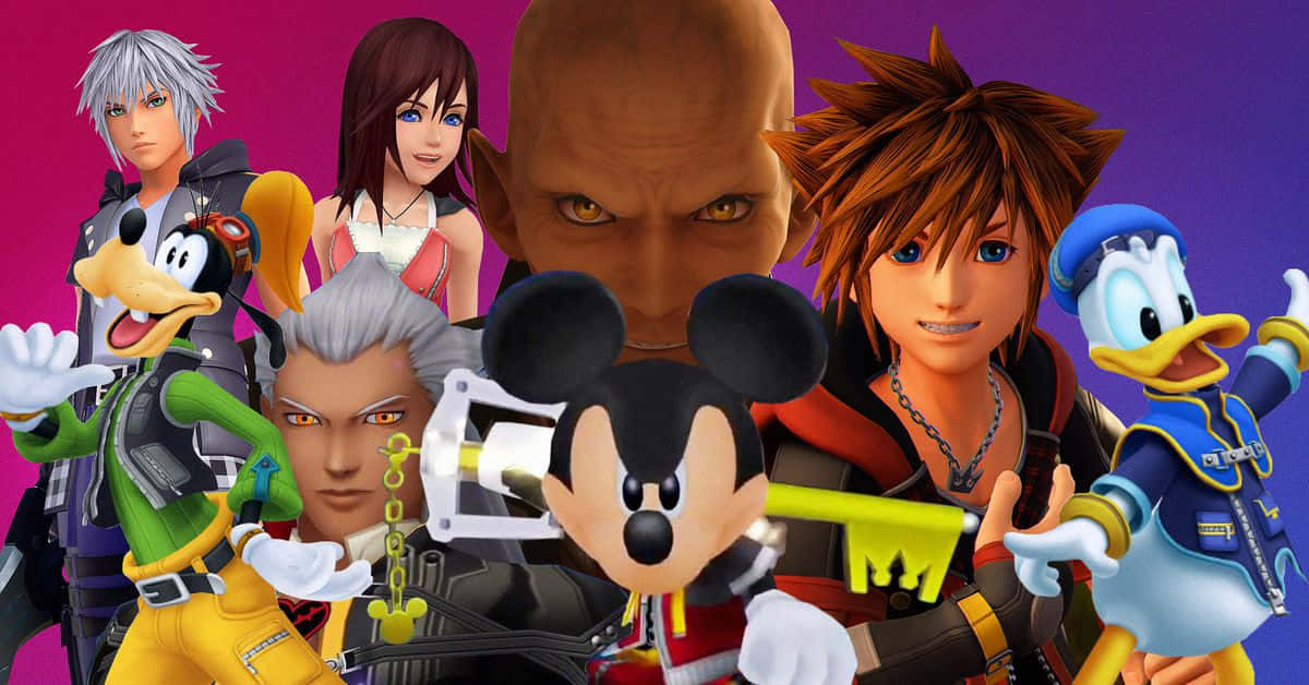 United Hearts - Kingdom Hearts Characters Assemble Wallpaper